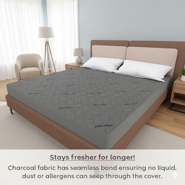 Apple Pillows Waterproof Charcoal Mattress Protector
