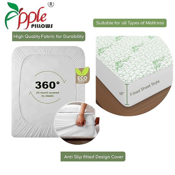 Apple Pillows Waterproof Natural Aloevera Mattress Protector Features