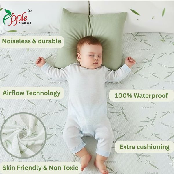 Apple Pillows Waterproof Natural Bamboo Mattress Protector