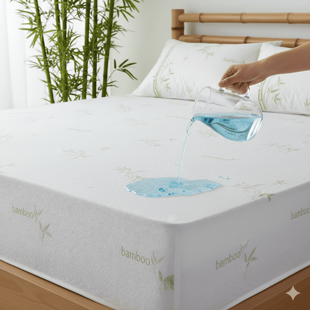 Apple Pillows Waterproof Natural Bamboo Mattress Protector